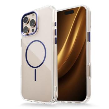 Clear Thin MagSafe-kompatibilis tok iPhone 16 Pro - kék kép