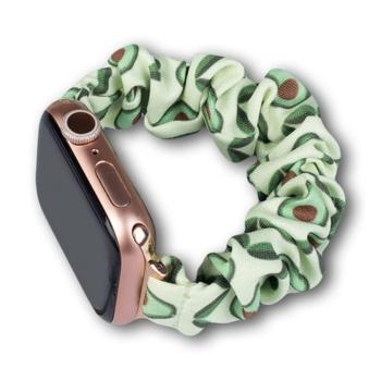 Cloth Watch 7 szalag 7/6/5/4/3/2 / SE (45/44 / 42mm) szíj karkötő avokádó elasztikus tok kép