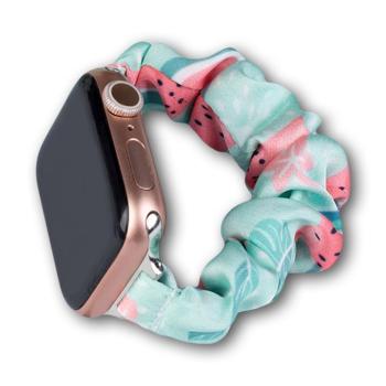 Cloth Watch 7 szalag 7/6/5/4/3/2 / SE (45/44 / 42mm) szíj karkötő rugalmas görögdinnye tok kép