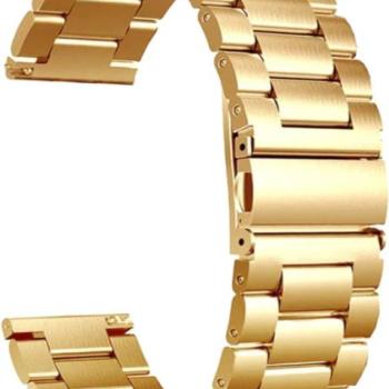 Colmi okosóra szíj, fém, arany, 20mm, Steel Metal Strap kép