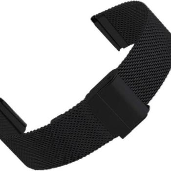 Colmi okosóra szíj, fém, fekete, 20mm, Milan Buckle Strap kép
