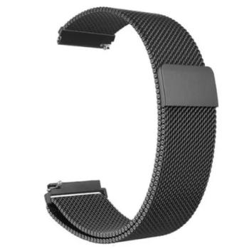 Colmi okosóra szíj, fém, mágneses, fekete, 20mm, Milan Magnetic Strap kép