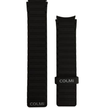 Colmi okosóra szíj, szilikon, mágneses, fekete, 20mm, Magnetic Silicone Strap kép