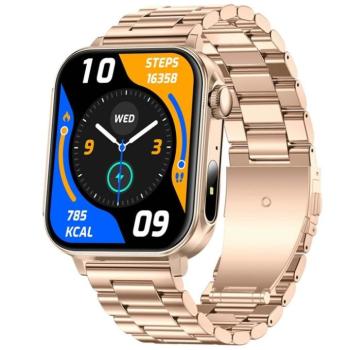 Colmi P80 okosóra pulzusméréssel, véroxigén / alvásméréssel, IP67, acél arany kép