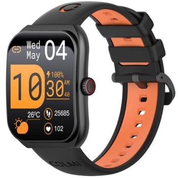 Colmi P86 okosóra AMOLED kijelzővel, pulzusméréssel, 1ATM vizállóssággal, fekete kép