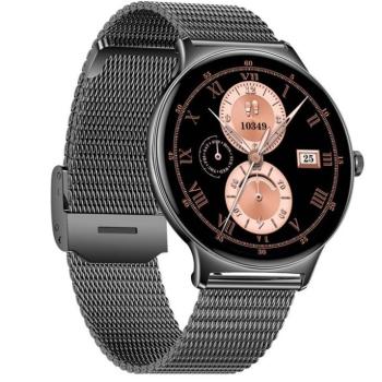 Colmi V89 okosóra AMOLED kijelzővel, pulzusméréssel, véroxigénméréssel, acél fekete kép