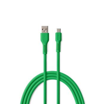 Colorum CK60-AC-04 USB-A - Type-C kábel 3A 1.8m - zöld kép
