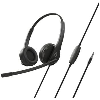 Creative HS-230 vezetékes fejhallgató mikrofonnal 3.5mm jack csatlakozóval - fekete kép