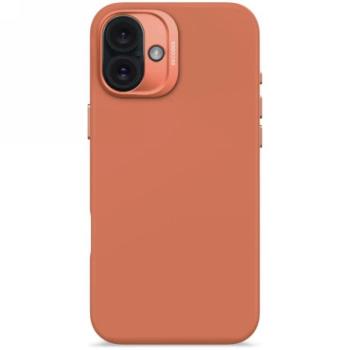 Decoded AntiMicrobial Silicone Backcover MagSafe-kompatibilis tok iPhone 16 Plus - narancssárga kép