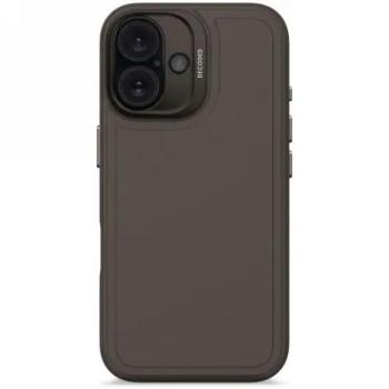 Decoded AntiMicrobial Silicone Stacks Backcover MagSafe-kompatibilis tok iPhone 16 - fekete kép