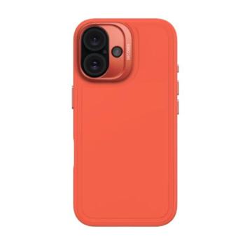 Decoded AntiMicrobial Silicone Stacks Backcover MagSafe-kompatibilis tok iPhone 16 - narancssárga kép