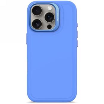 Decoded AntiMicrobial Silicone Stacks Backcover MagSafe-kompatibilis tok iPhone 16 Pro - kék kép