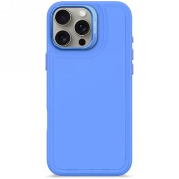 Decoded AntiMicrobial Silicone Stacks Backcover MagSafe-kompatibilis tok iPhone 16 Pro Max - kék kép