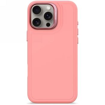 Decoded AntiMicrobial Silicone Stacks Backcover MagSafe-kompatibilis tok iPhone 16 Pro Max - rózsaszín kép