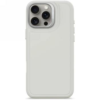 Decoded AntiMicrobial Silicone Stacks Backcover MagSafe-kompatibilis tok iPhone 16 Pro Max - szürke kép