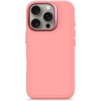Decoded AntiMicrobial Silicone Stacks Backcover MagSafe-kompatibilis tok iPhone 16 Pro - rózsaszín kép