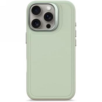 Decoded AntiMicrobial Silicone Stacks Backcover MagSafe-kompatibilis tok iPhone 16 Pro - zöld kép
