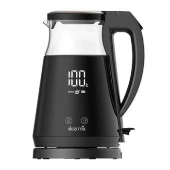Deerma SH90W Elektromos vízforraló hőmérséklet-szabályozóval 1,7L 1700W, fekete kép