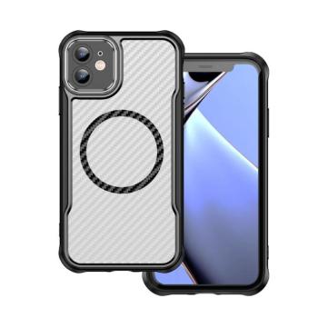 Defender Carbon MagSafe-kompatibilis tok iPhone 12 - fekete kép