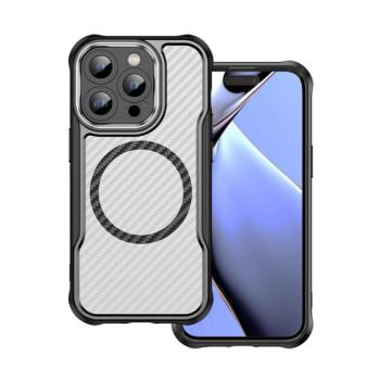 Defender Carbon MagSafe-kompatibilis tok iPhone 14 Pro - fekete kép