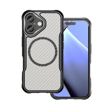 Defender Carbon MagSafe-kompatibilis tok iPhone 16 - fekete kép