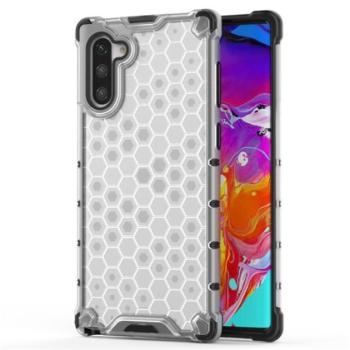 Defender műanyag telefonvédő (közepesen ütésálló, szilikon belső, légpárnás sarok, méhsejt minta) ÁTLÁTSZÓ Samsung Galaxy Note 10 (SM-N970F) kép