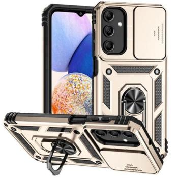 Defender műanyag telefonvédő (ütésállóság, szilikon belső, tartógyűrű, kameravédő) ARANY Samsung Galaxy A15 (SM-A155), Galaxy A15 5G (SM-A156) kép