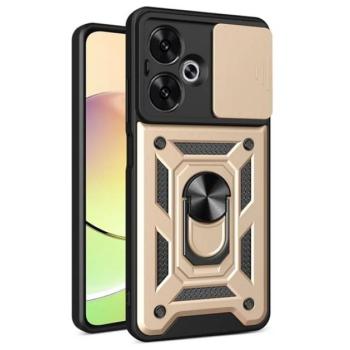 Defender műanyag telefonvédő (ütésállóság, szilikon belső, tartógyűrű, kameravédő) ARANY Xiaomi Redmi 13C 5G kép