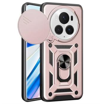 Defender műanyag telefonvédő (ütésállóság, szilikon belső, tartógyűrű, kameravédő) ROZÉARANY Honor Magic6 Pro 5G kép