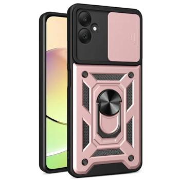 Defender műanyag telefonvédő (ütésállóság, szilikon belső, tartógyűrű, kameravédő) ROZÉARANY Samsung Galaxy A05 (SM-A055F) kép