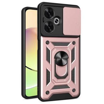 Defender műanyag telefonvédő (ütésállóság, szilikon belső, tartógyűrű, kameravédő) ROZÉARANY Xiaomi Redmi 13C 5G kép