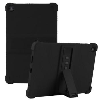 Defender szilikon telefonvédő (ütésállóság, kitámasztó) FEKETE T Tablet 2 5G kép