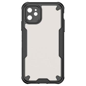 Defender szilikon telefonvédő (ütésállóság, légpárnás sarok, akril hátlap, kameravédő) FEKETE Apple iPhone 11 kép
