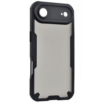 Defender szilikon telefonvédő (ütésállóság, légpárnás sarok, akril hátlap, kameravédő) FEKETE Apple iPhone 17 Air kép