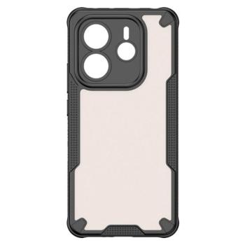 Defender szilikon telefonvédő (ütésállóság, légpárnás sarok, akril hátlap, kameravédő) FEKETE Xiaomi Redmi Note 14 5G kép