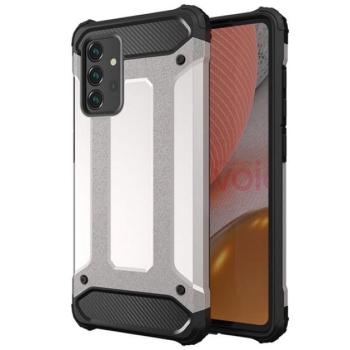 Defender szilikon telefonvédő (ütésállóság, légpárnás sarok, fémhatás) EZÜST Samsung Galaxy A56 5G (SM-A566) kép