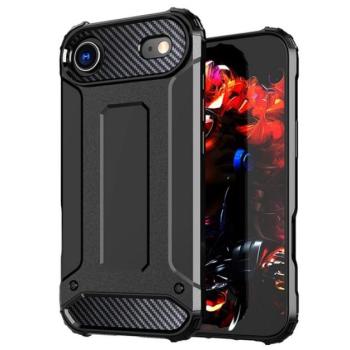 Defender szilikon telefonvédő (ütésállóság, légpárnás sarok, fémhatás) FEKETE Apple iPhone 17 Air kép