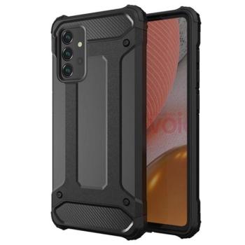 Defender szilikon telefonvédő (ütésállóság, légpárnás sarok, fémhatás) FEKETE Samsung Galaxy A56 5G (SM-A566) kép