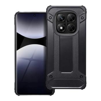 Defender szilikon telefonvédő (ütésállóság, légpárnás sarok, fémhatás) FEKETE Xiaomi Redmi Note 14 Pro 5G kép