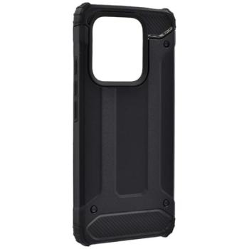 Defender szilikon telefonvédő (ütésállóság, légpárnás sarok, fémhatás) FEKETE Xiaomi Redmi Note 14 Pro Plus 5G kép