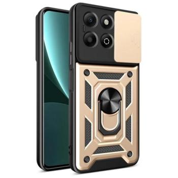 Defender szilikon telefonvédő (ütésállóság, tartógyűrű, kameravédő) ARANY Honor X6b kép