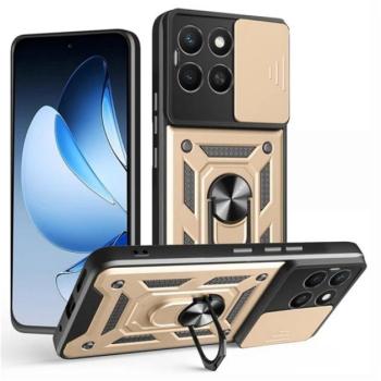 Defender szilikon telefonvédő (ütésállóság, tartógyűrű, kameravédő) ARANY Honor X8c kép