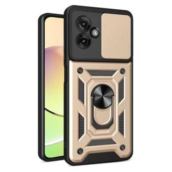 Defender szilikon telefonvédő (ütésállóság, tartógyűrű, kameravédő) ARANY Motorola Moto G55 5G (XT2435) kép
