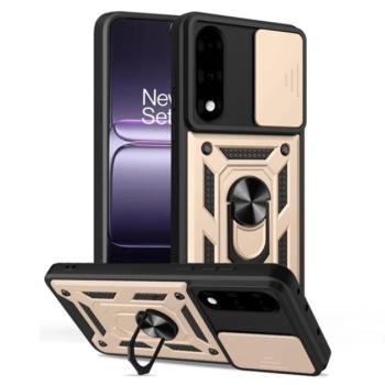 Defender szilikon telefonvédő (ütésállóság, tartógyűrű, kameravédő) ARANY OnePlus Nord 5 kép