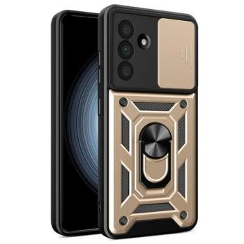 Defender szilikon telefonvédő (ütésállóság, tartógyűrű, kameravédő) ARANY Samsung Galaxy A36 5G (SM-A366) kép
