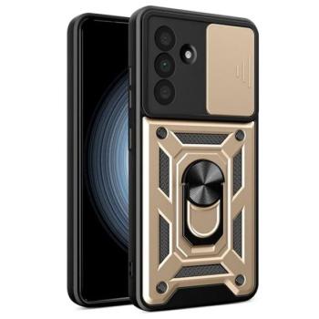 Defender szilikon telefonvédő (ütésállóság, tartógyűrű, kameravédő) ARANY Samsung Galaxy A56 5G (SM-A566) kép