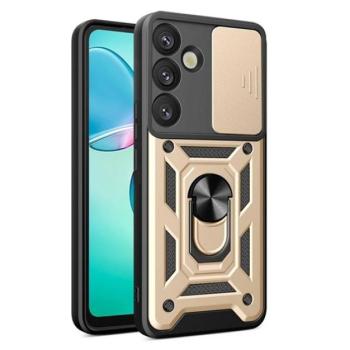 Defender szilikon telefonvédő (ütésállóság, tartógyűrű, kameravédő) ARANY Samsung Galaxy S25 Plus (SM-S936) kép