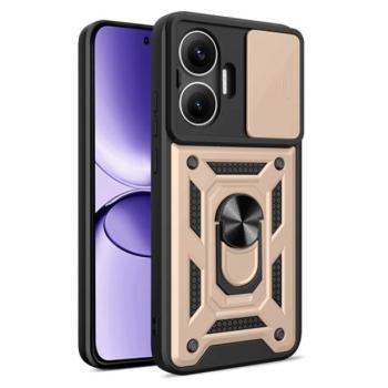Defender szilikon telefonvédő (ütésállóság, tartógyűrű, kameravédő) ARANY Xiaomi Poco F7 kép