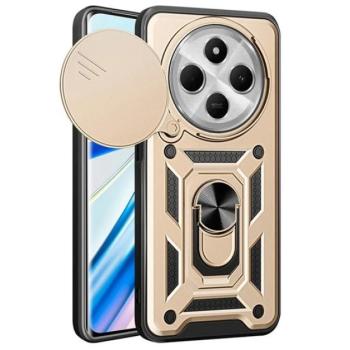 Defender szilikon telefonvédő (ütésállóság, tartógyűrű, kameravédő) ARANY Xiaomi Redmi 14C 4G kép