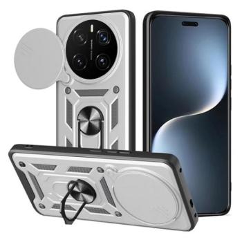 Defender szilikon telefonvédő (ütésállóság, tartógyűrű, kameravédő) EZÜST Honor Magic7 Pro kép